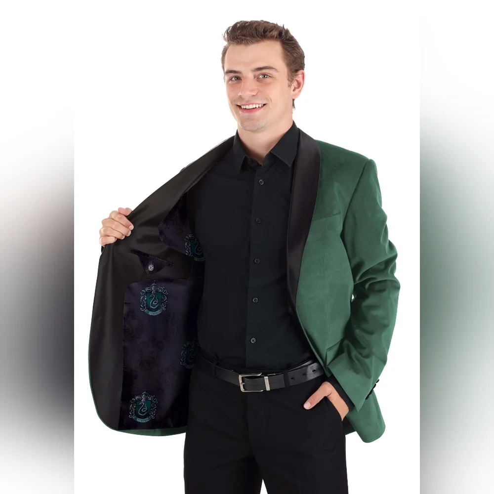 NWT Harry Potter Slytherin Deluxe Men's Blazer- 42R- Warner Bros, Wizard, Magic